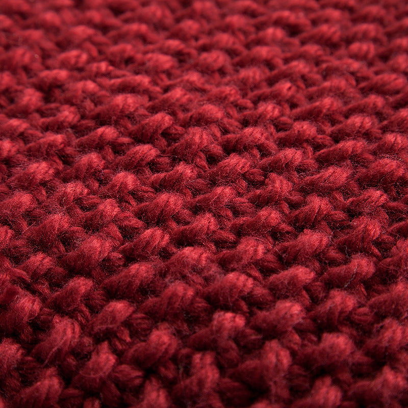 Wine Red Icelandic Wool Blanket: Cozy Elegance for Every Season