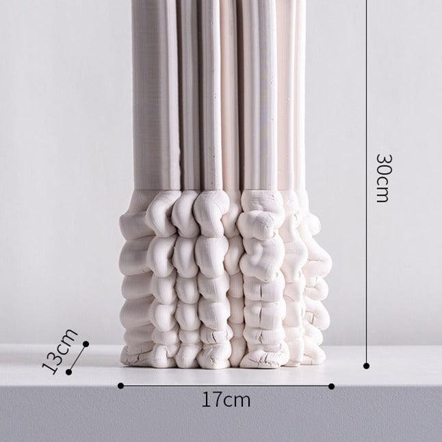 Living Room Folding-Style Ceramic Vase Decoration - FlaxLin Eco Textiles