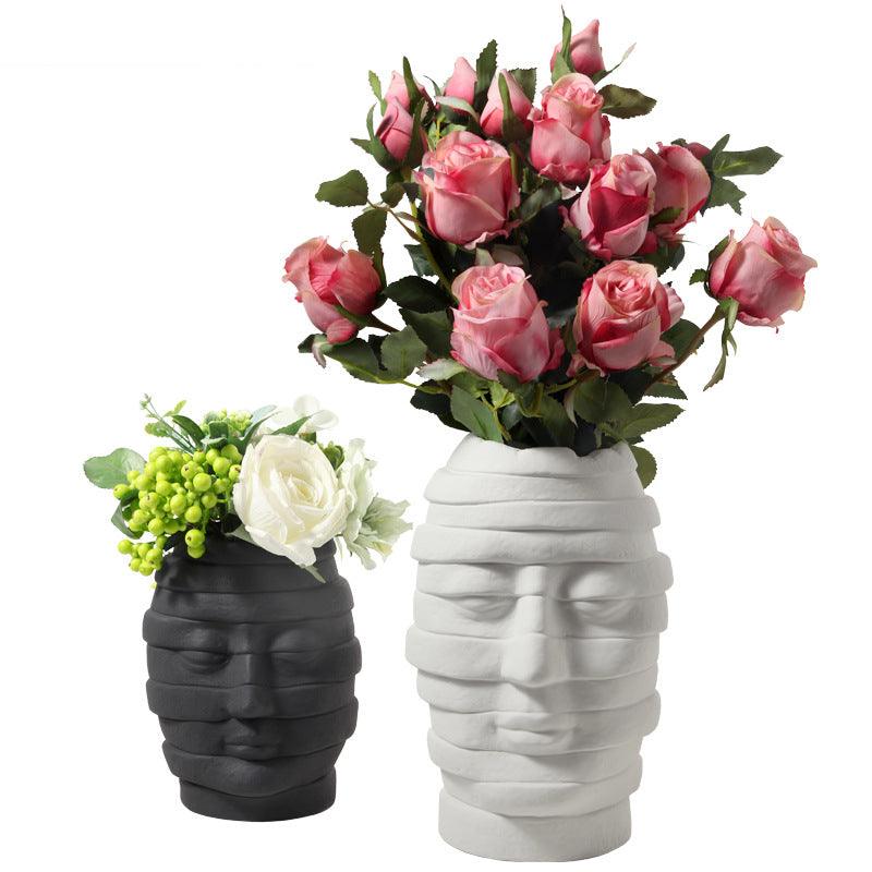 Nordic Simplicity: Art Vase Avatar Creative Ornaments - FlaxLin Eco Textiles