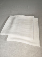 Set of Snow White Linen Pillowcases (2 Pieces) - Linen pillowcase, Pillowcase set - FlaxLin Eco Textiles