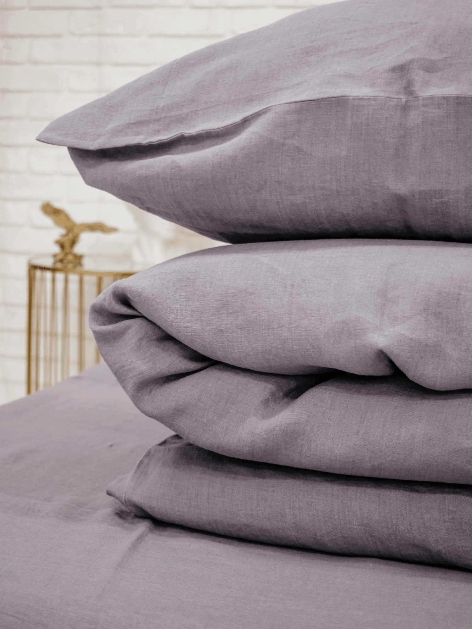 Perfect grey soft linen duvet cover - Bedroom, Linen duvet cover - FlaxLin Eco Textiles