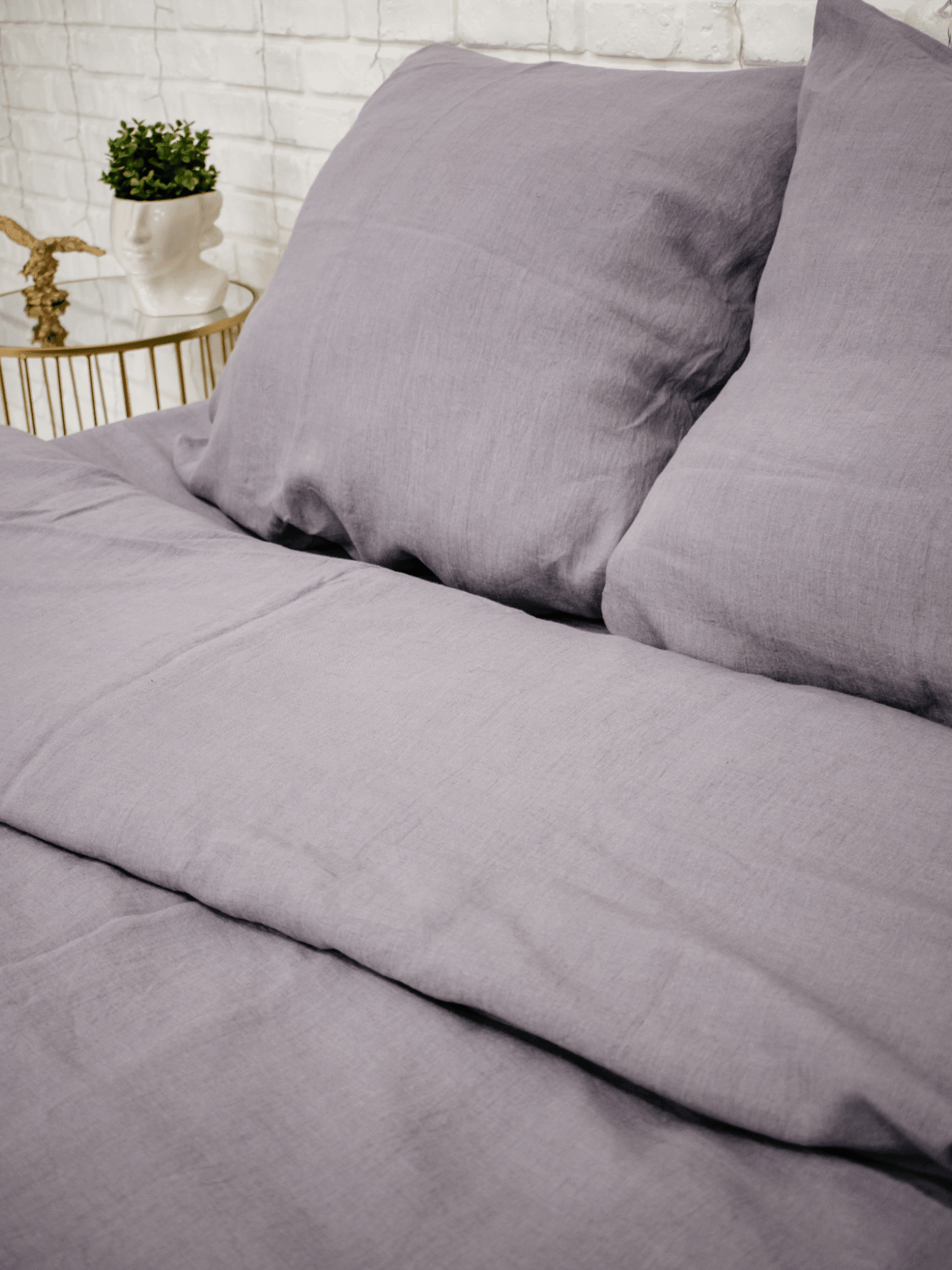 Perfect Gray Soft Linen Pillowcase - Bedroom, Linen pillowcase - FlaxLin Eco Textiles