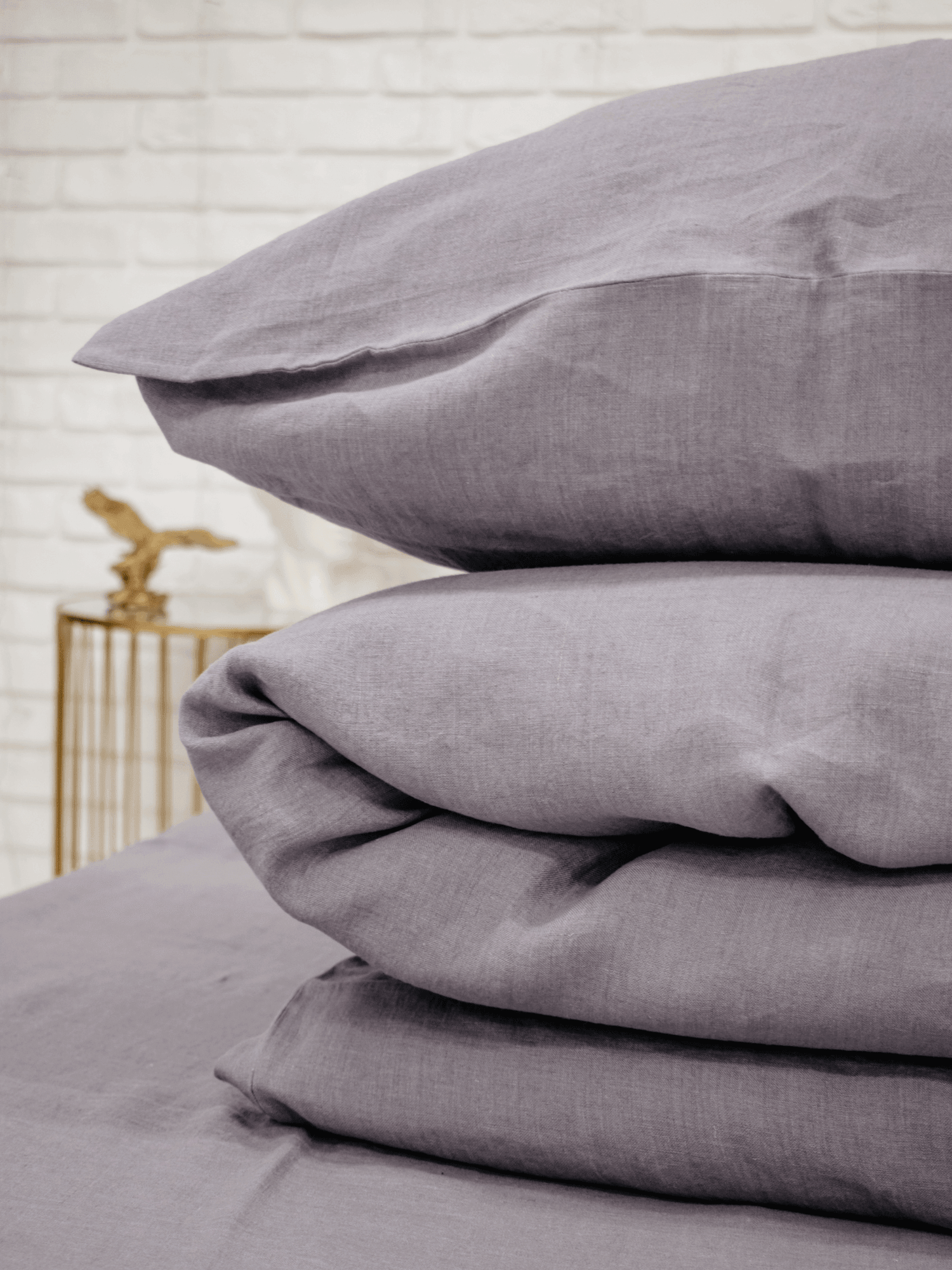 Perfect Gray Soft Linen Pillowcase - Bedroom, Linen pillowcase - FlaxLin Eco Textiles