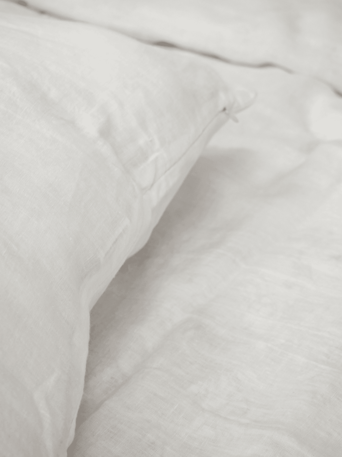 Snow White Soft Linen Pillowcase - Bedroom, Linen pillowcase - FlaxLin Eco Textiles